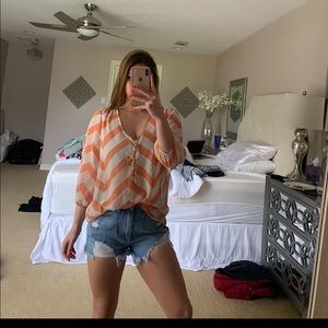 Francesca’s chevron print shirt!!